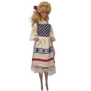 Mattel (c) 1966 Barbie Doll Philippines Folk Peasant Dress Blonde -2 Shades Legs